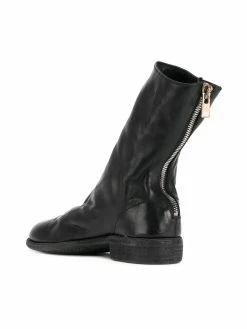 Guidi bottines à fermeture arrière zippée