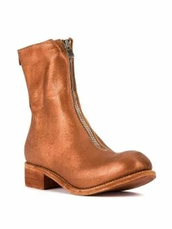 Guidi bottines zippées