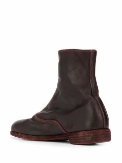 Guidi bottines à fermeture zippée