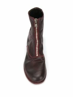 Guidi bottines à fermeture zippée