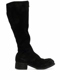 Guidi bottes en cuir à fermeture zippée