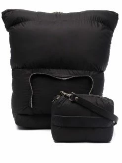 Guidi sac à dos matelassé à liserés en cuir