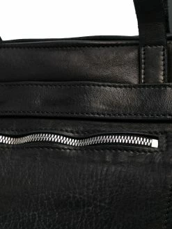 Guidi sac cabas zippé en cuir